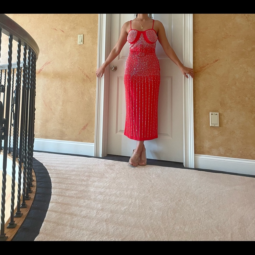 Red cocktail dress.  Size M